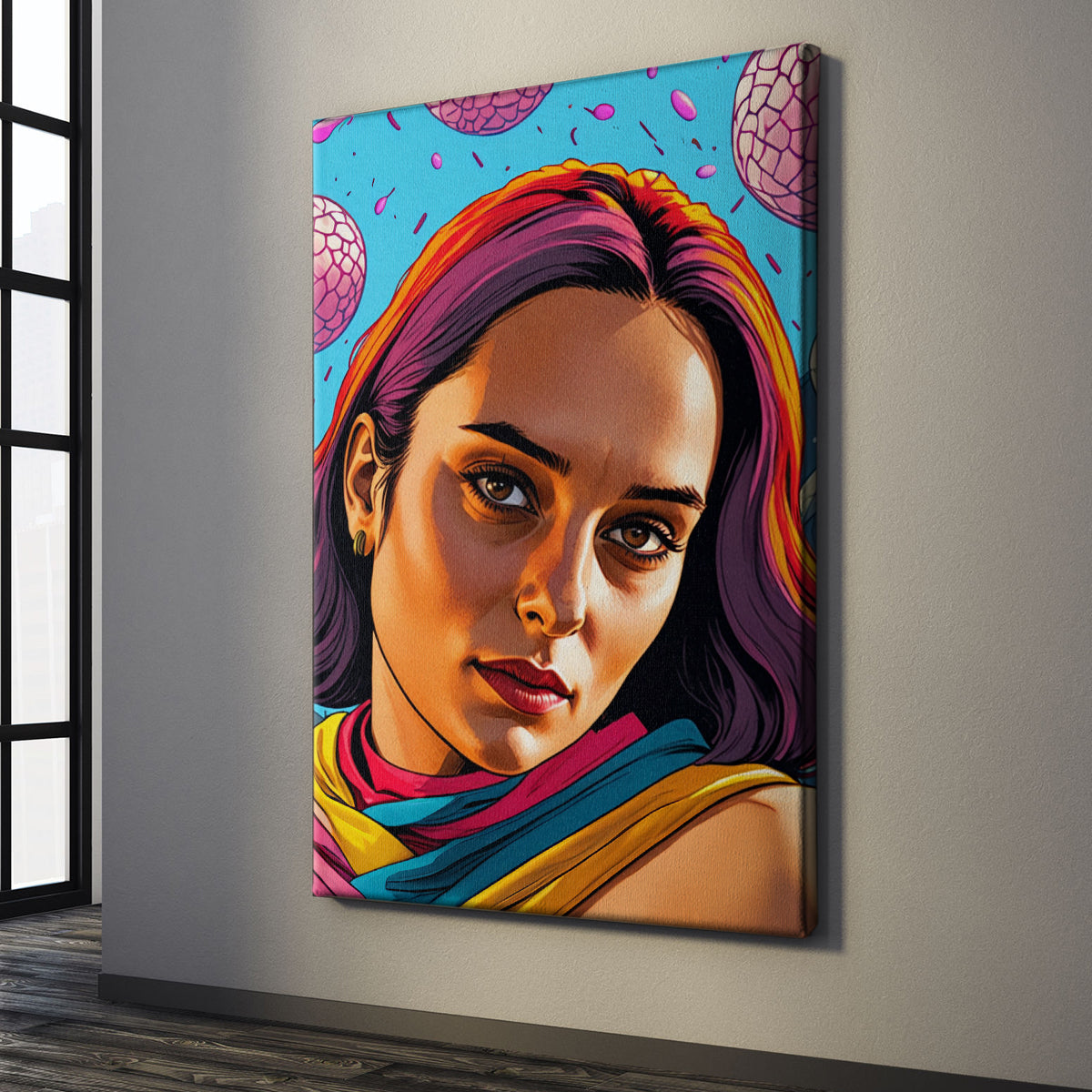 Custom Portrait Deluxe Canvas (Candy)
