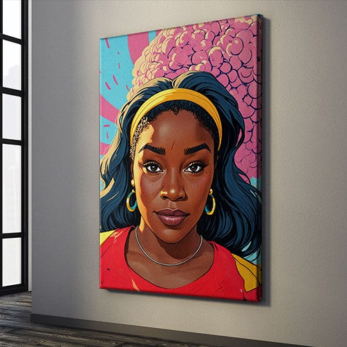 Custom Portrait Deluxe Canvas (Candy)