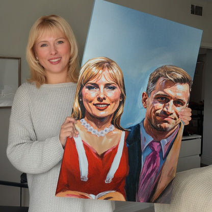special offer! Custom Portrait From Photo – Personalized Photo to Painting Canvas