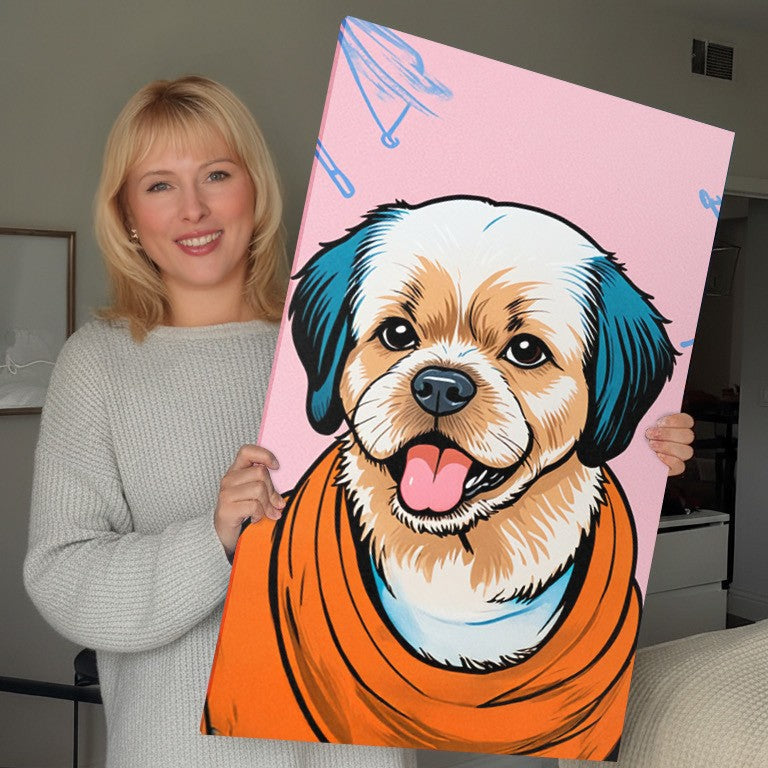 special offer! Custom Portrait From Photo – Personalized Photo to Painting Canvas
